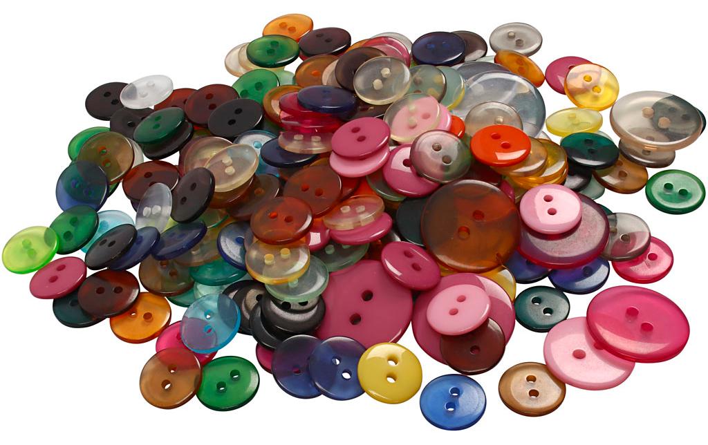 Creativ Company Knöpfe-Mix 10-20 mm, Mehrfarbig, 800 Stück Creativ Company Knöpfe-Mix 10-20 mm, Mehrfarbig, 800 Stück