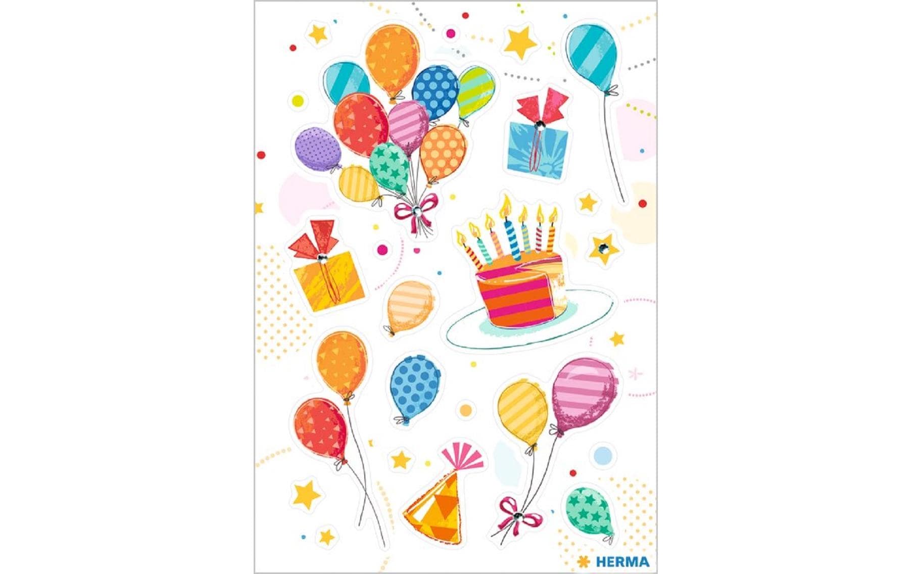 Herma Stickers Motivsticker Birthday Party, 1 Blatt