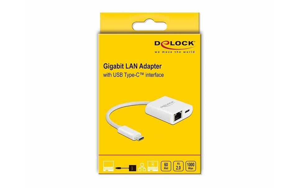Delock Netzwerk-Adapter 65402 USB-C - RJ45 mit PowerDelivery