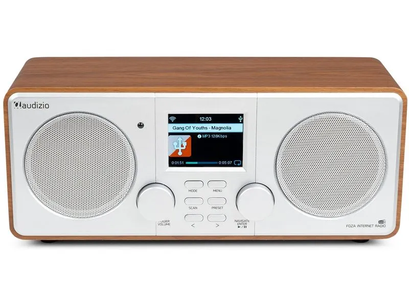 Audizio DAB+ Radio Foza Braun/Silber Audizio DAB+ Radio Foza Braun/Silber