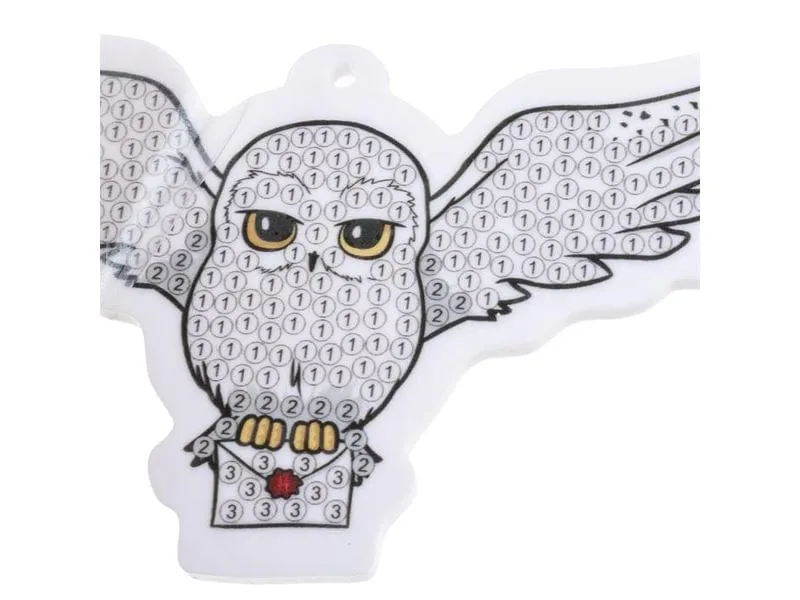 CRAFT Buddy Hedwig, Crystal Art Rucksack Anhänger CRAFT Buddy Hedwig, Crystal Art Rucksack Anhänger