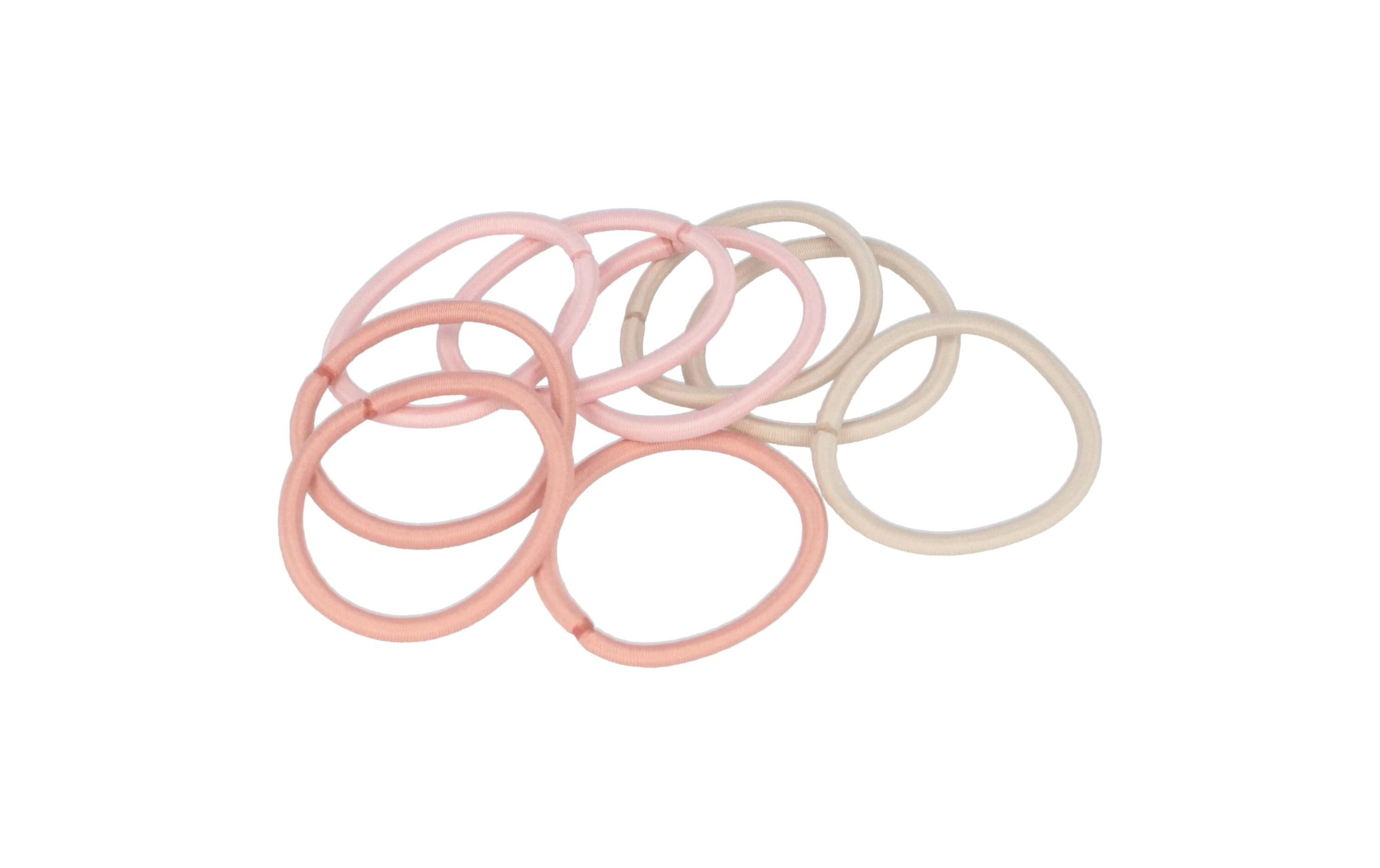 Parsa Beauty Haargummi Haargummi Rosa/Beige 9 Stück