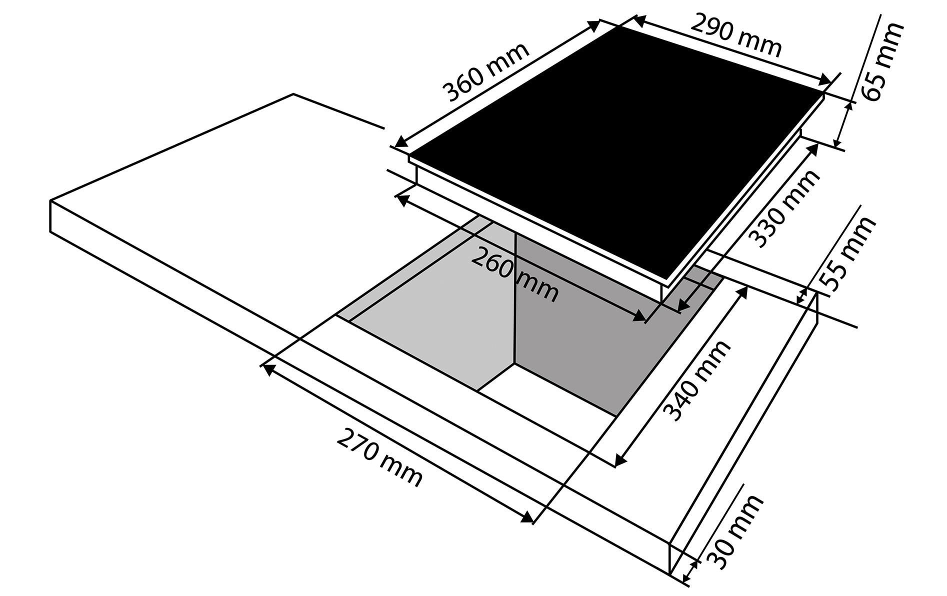 Caso Induktionskochplatte ProAdvanced E1 2100 W