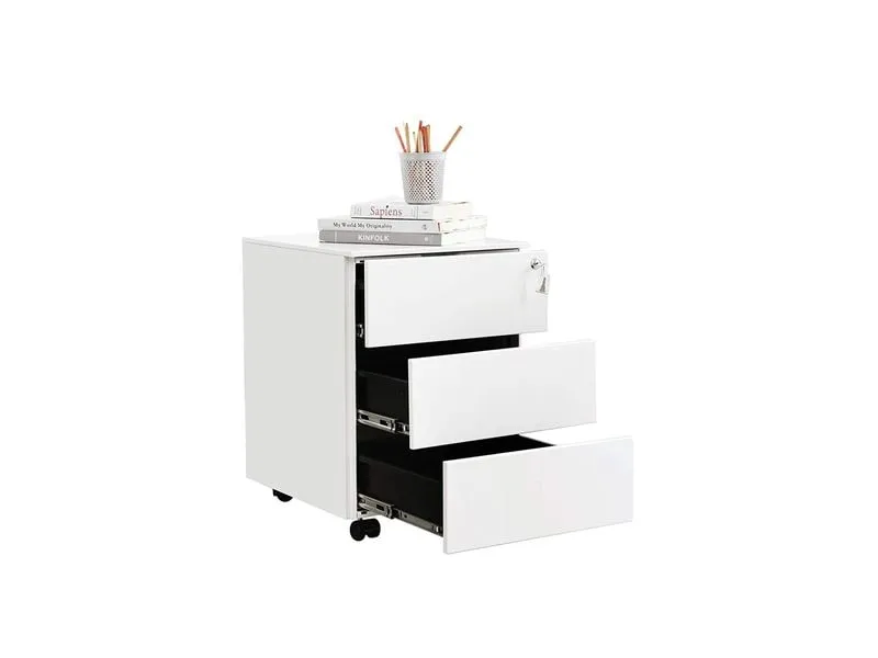Songmics Aktenschrank mit 3 Schubladen
