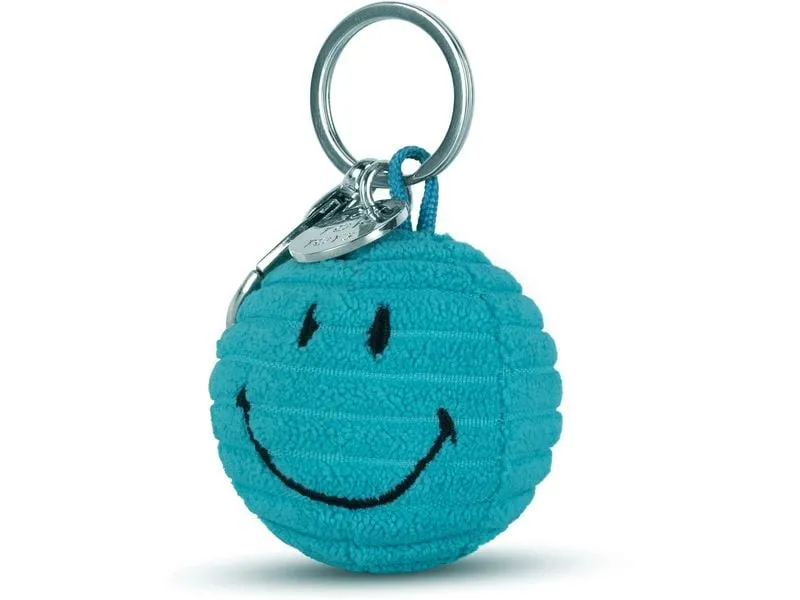 Bon Ton Toys Schlüsselanhänger Smiley ECO Kordsamt Türkis 4.5 cm Bon Ton Toys Schlüsselanhänger Smiley ECO Kordsamt Türkis 4.5 cm