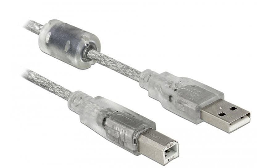 Delock USB 2.0-Kabel USB A - USB B 0.5 m
