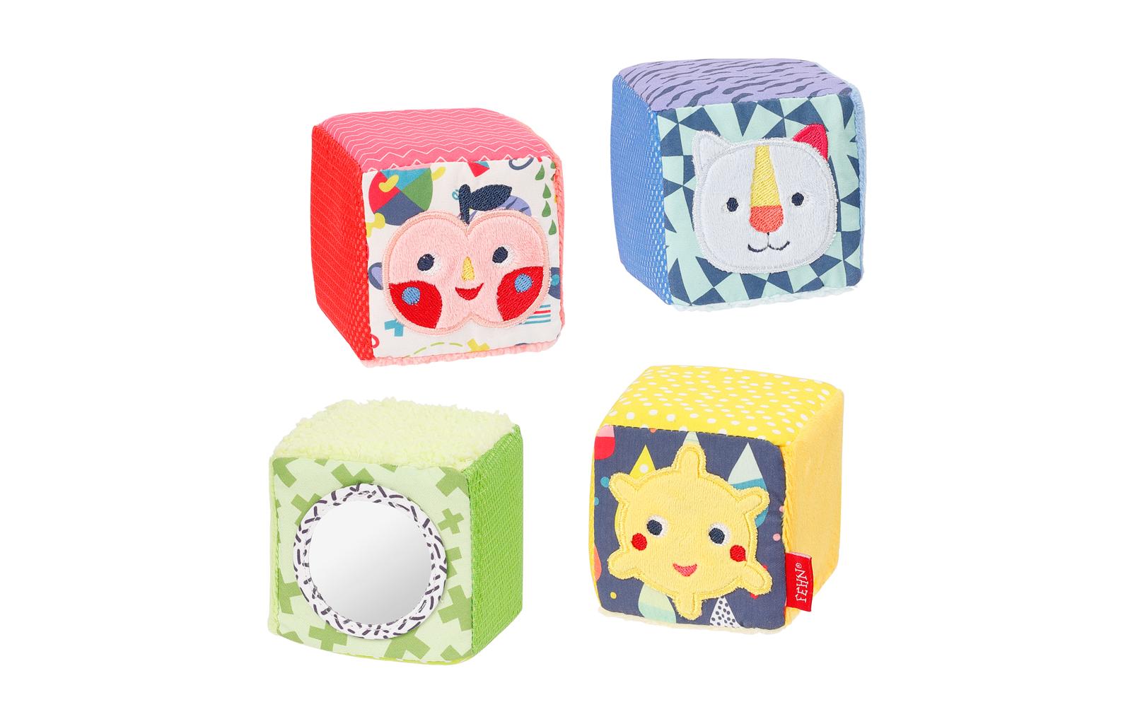 fehn Beschäftigungsspielzeug Spielwürfel 4er Set fehn Beschäftigungsspielzeug Spielwürfel 4er Set