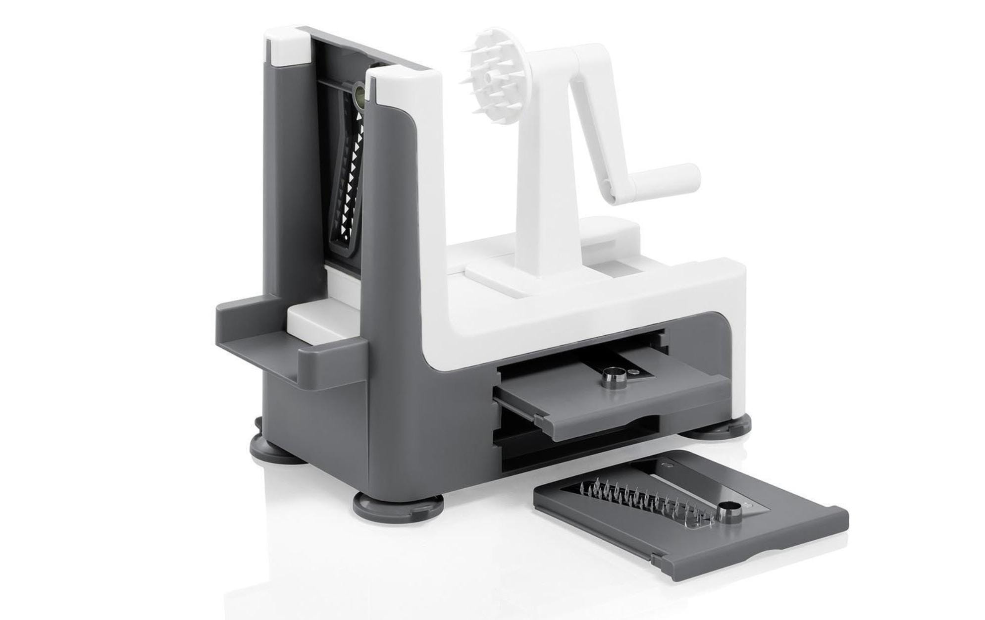 Lurch Spiralschneider mit Messereinsätzen Grau/Weiss