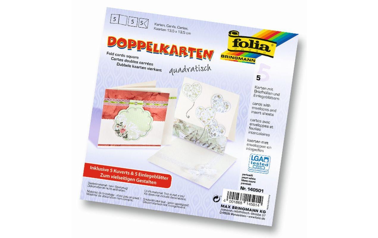 Folia Blankokarte 220 g/m² quadratisch Crème