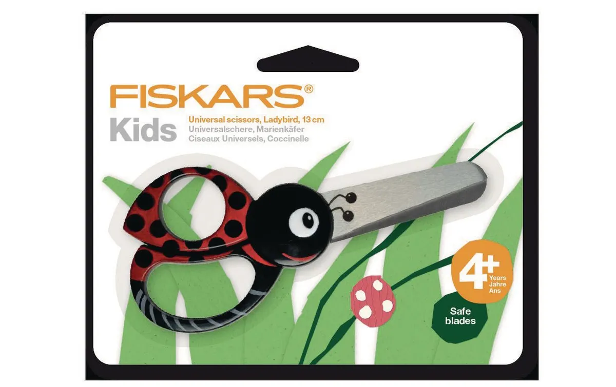 Fiskars Kinderschere Marienkäfer Rostfreier Stahl