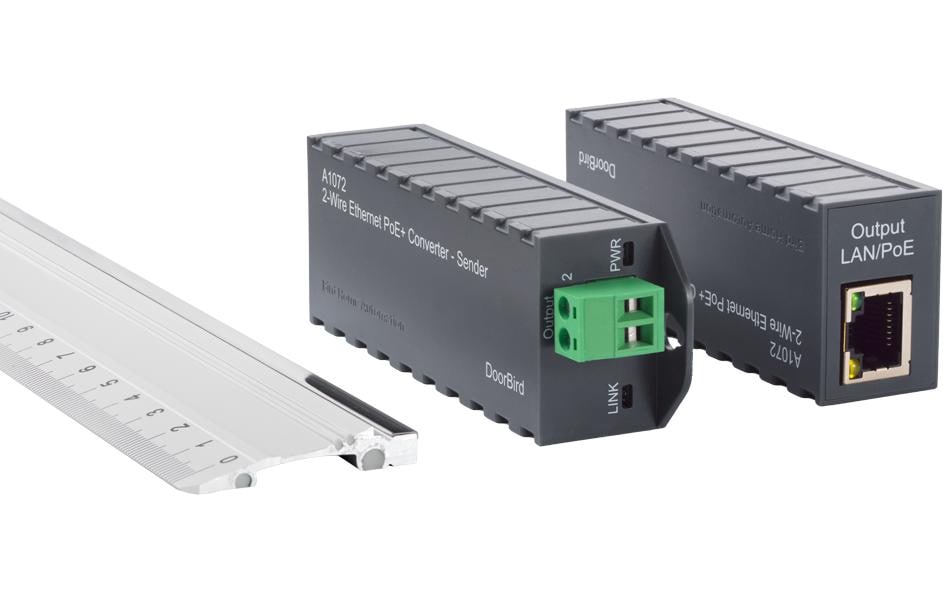 Doorbird 2-Drath Ethernet PoE+ Konverter