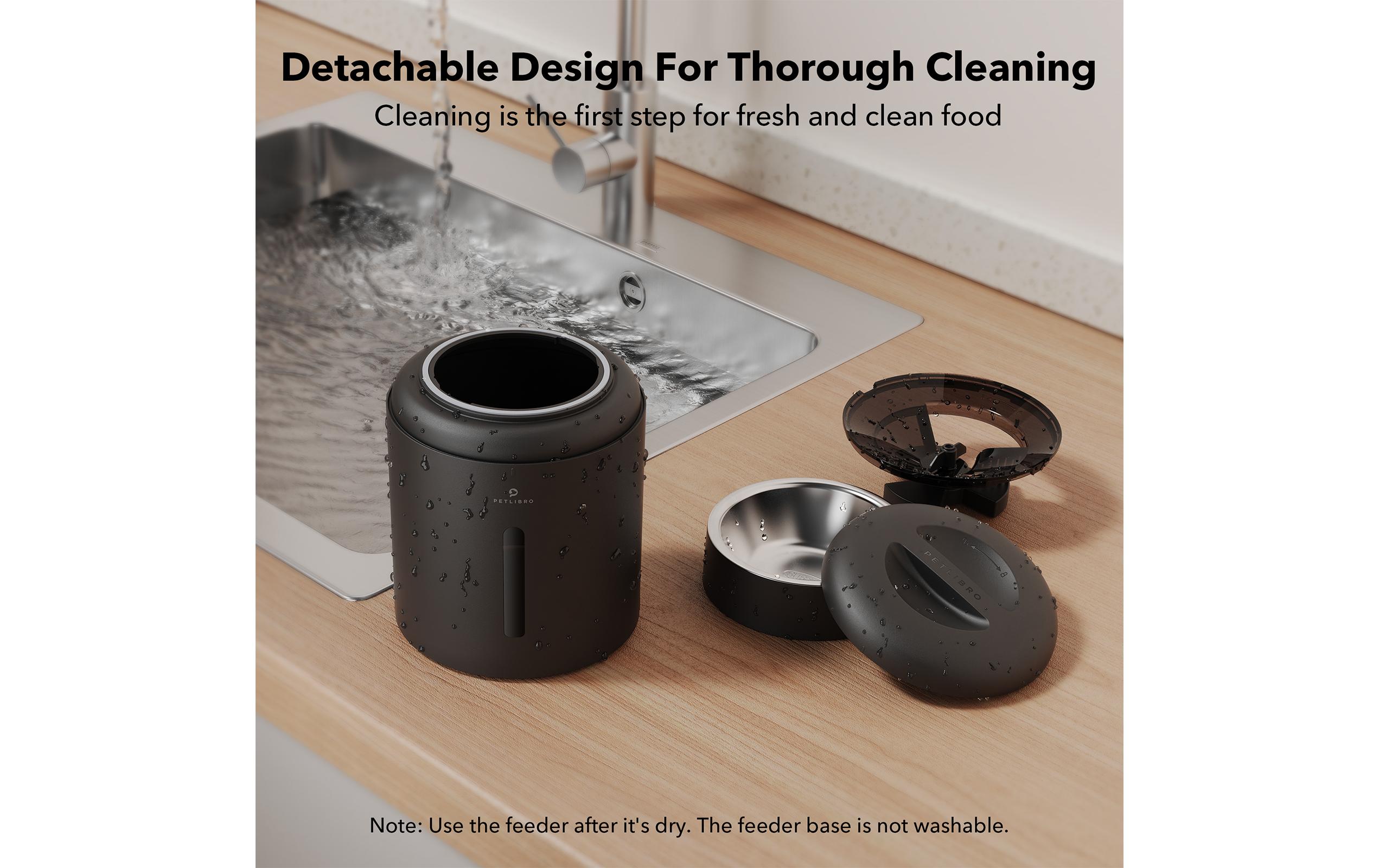 Petlibro Futterautomat Granary Wifi Feeder, 5 l, Schwarz