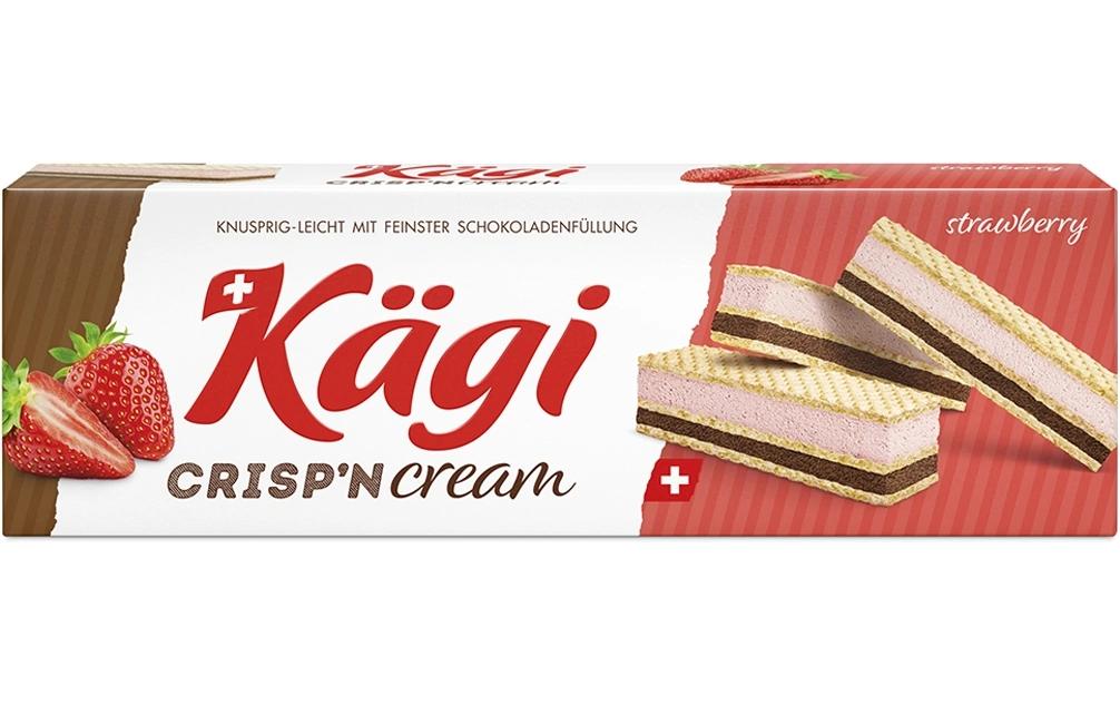 Kägi fret Schokoladenriegel Crisp'n Cream Strawberry 148 g