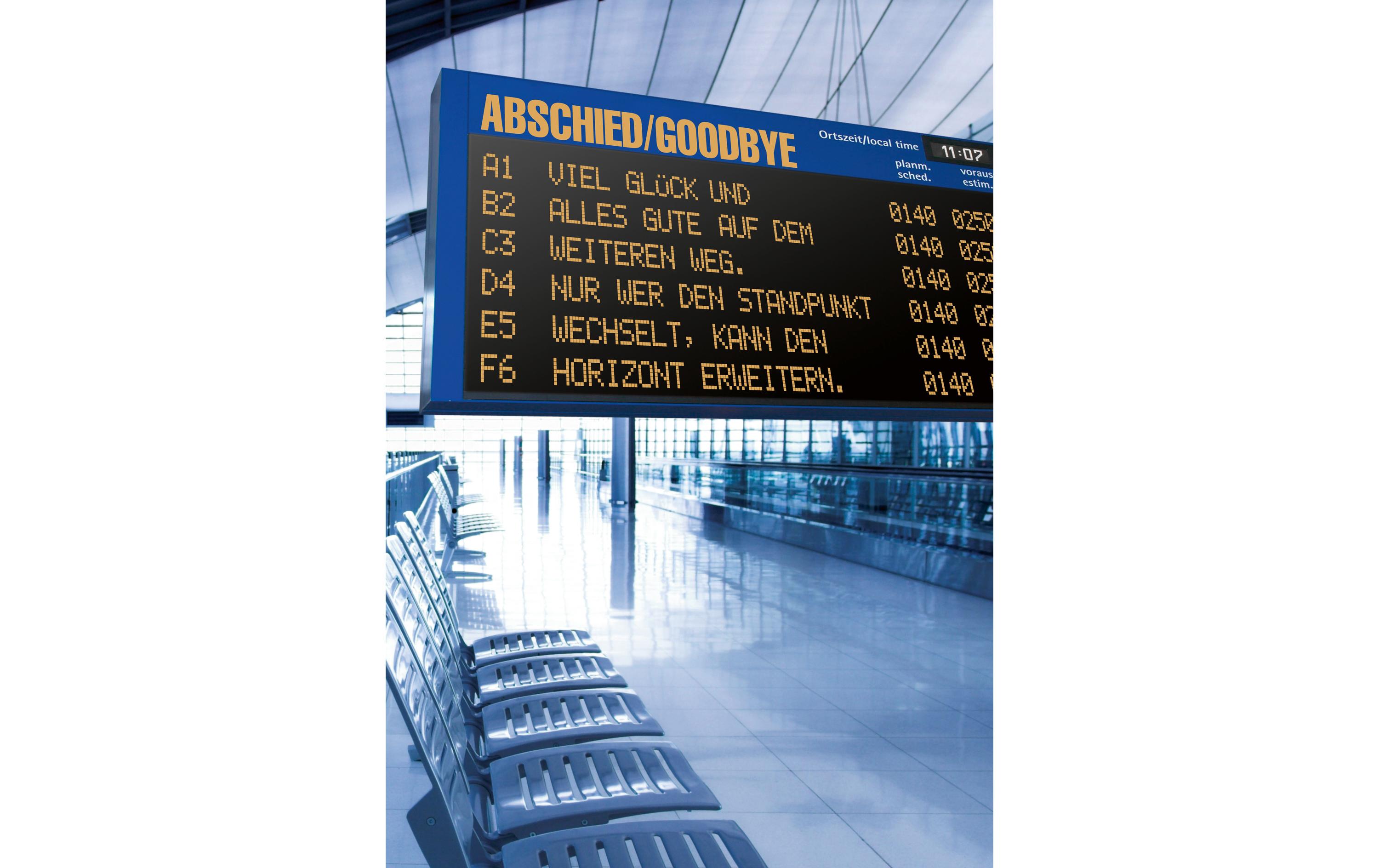 ABC Abschiedskarte A4