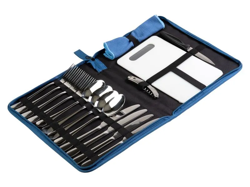 KOOR Outdoor-Besteck-Set 4 Personen, Blau KOOR Outdoor-Besteck-Set 4 Personen, Blau