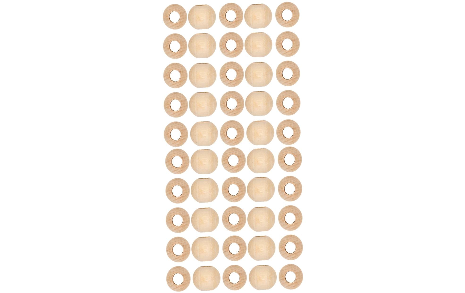 lalana Holzperlen Hölzerne Perlen 15 mm, 50 Stück lalana Holzperlen Hölzerne Perlen 15 mm, 50 Stück