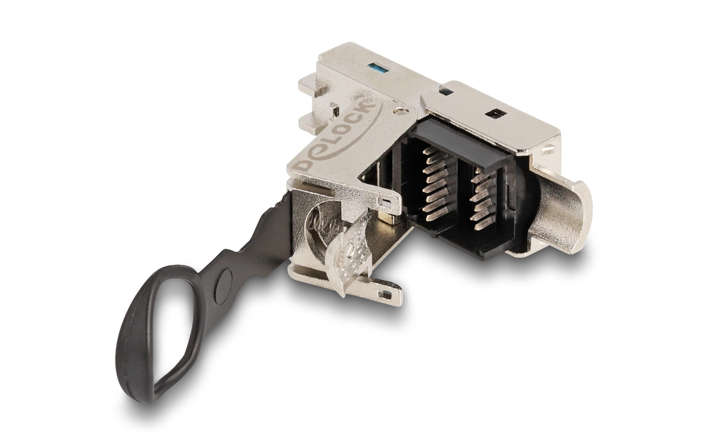 Delock Stecker RJ45 Cat.6A Feldkonfektionierbar 1 Stück, Silber Delock Stecker RJ45 Cat.6A Feldkonfektionierbar 1 Stück, Silber