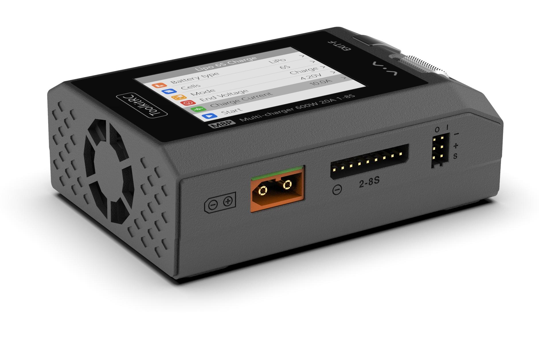 ToolkitRC Ladegerät M8P 1-8S, DC 600W