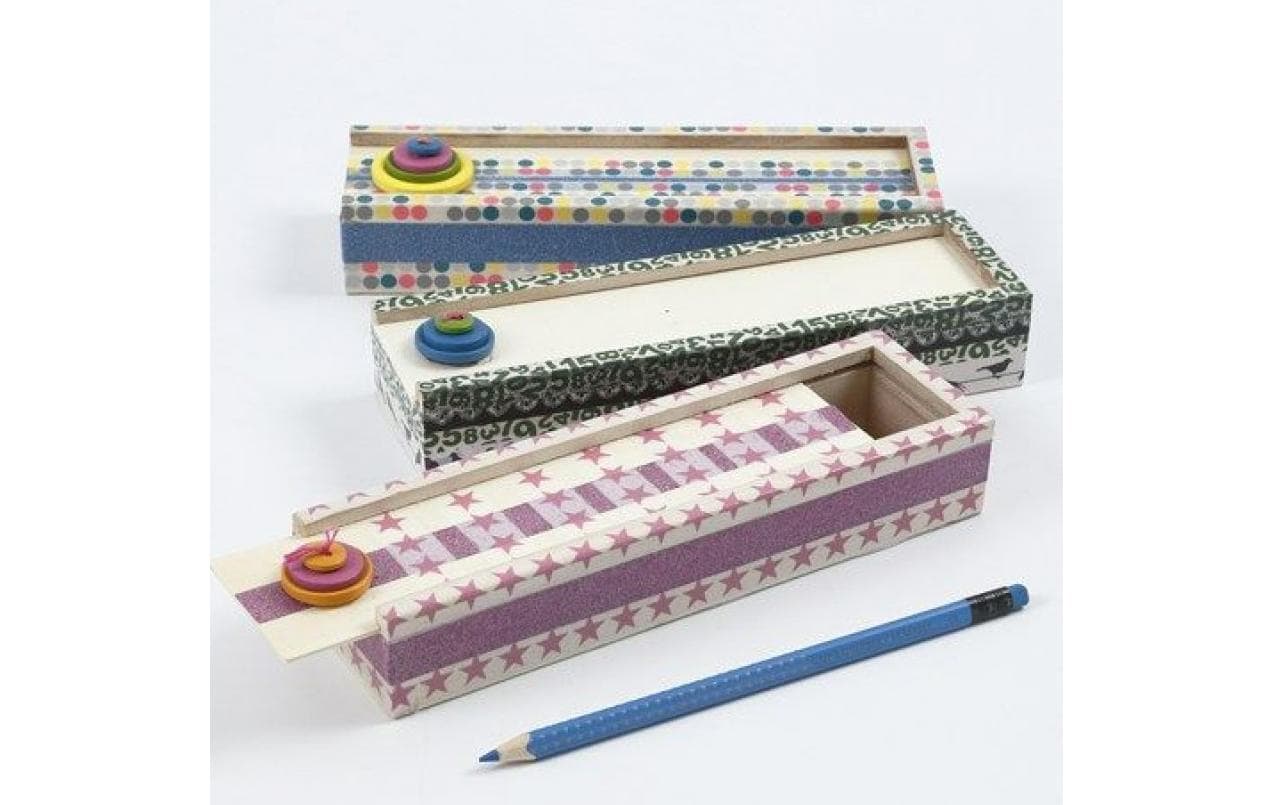 Creativ Company Holzartikel 20 x 6 x 3.5 cm Stiftebox