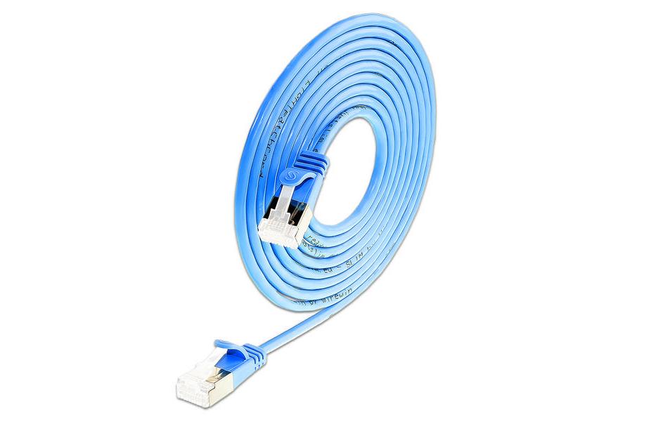 SLIM Slimpatchkabel Cat 6A, U/FTP, 1.5 m, Blau SLIM Slimpatchkabel Cat 6A, U/FTP, 1.5 m, Blau