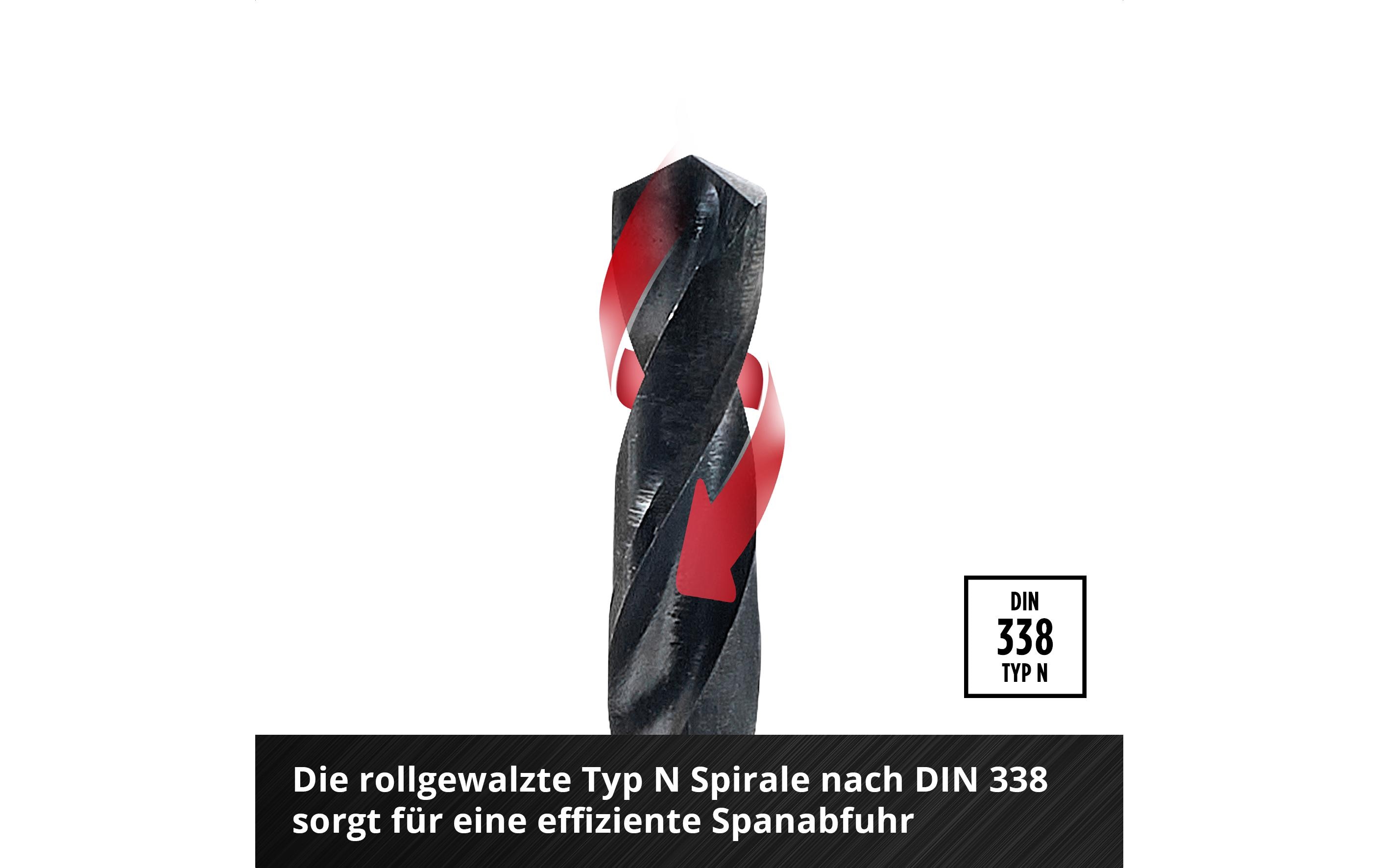 Einhell Metallbohrer-Set HSS-R 6tlg LS