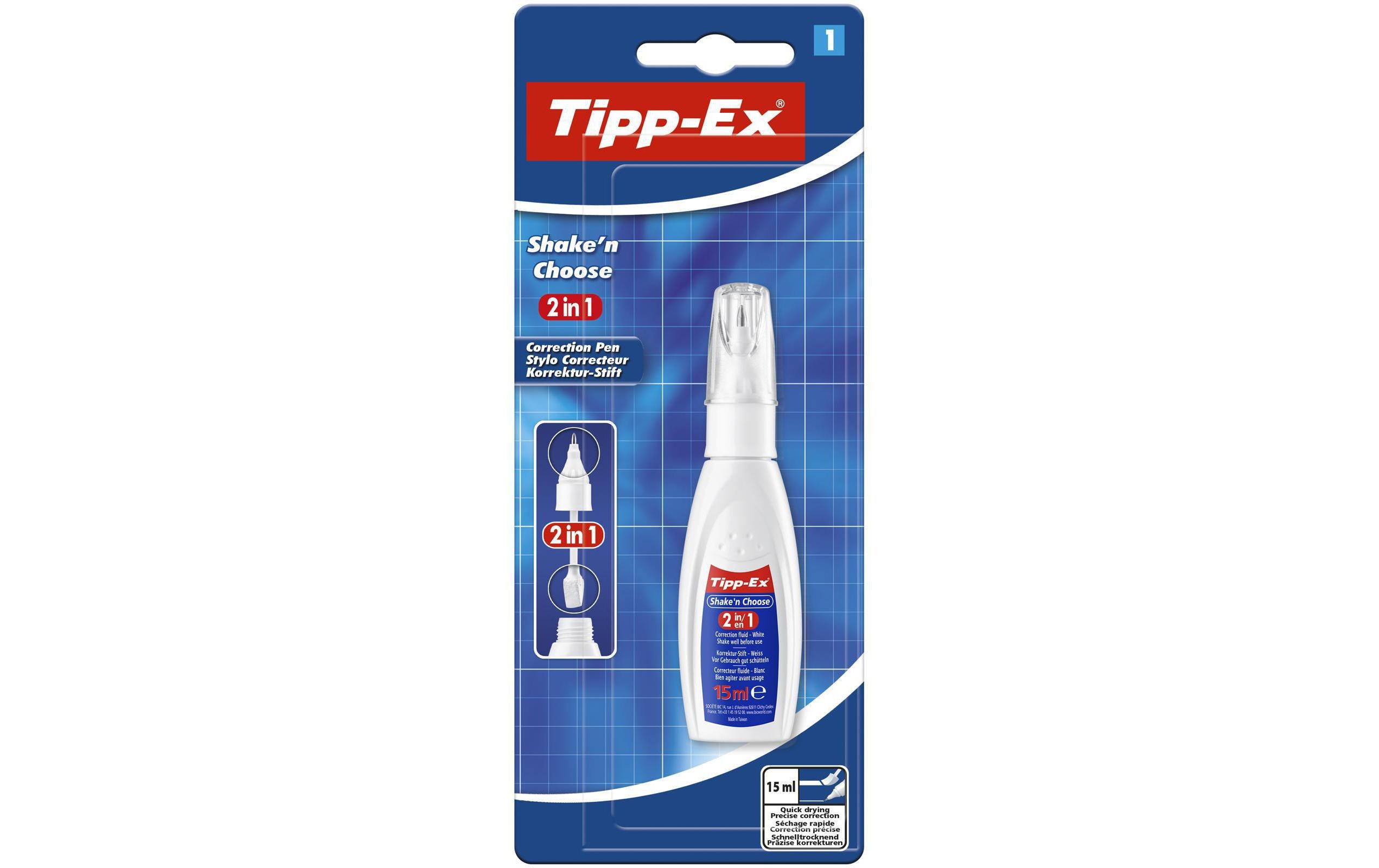Tipp-Ex Korrekturstift Shaken Choose 15 ml, 1 Stück Tipp-Ex Korrekturstift Shaken Choose 15 ml, 1 Stück