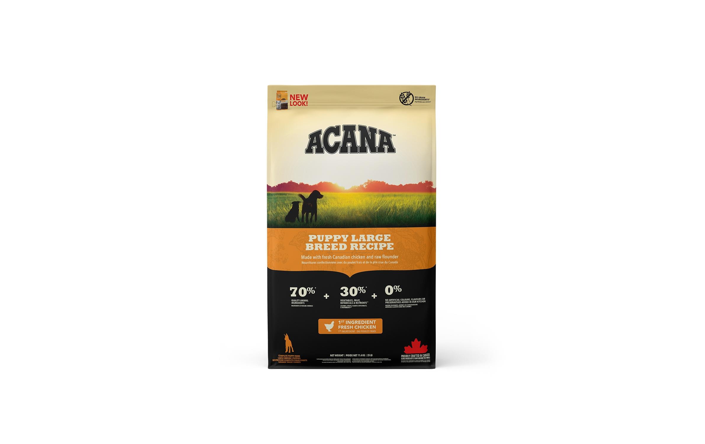 Acana Trockenfutter Puppy Large Breed Recipe, 11.4 kg Acana Trockenfutter Puppy Large Breed Recipe, 11.4 kg