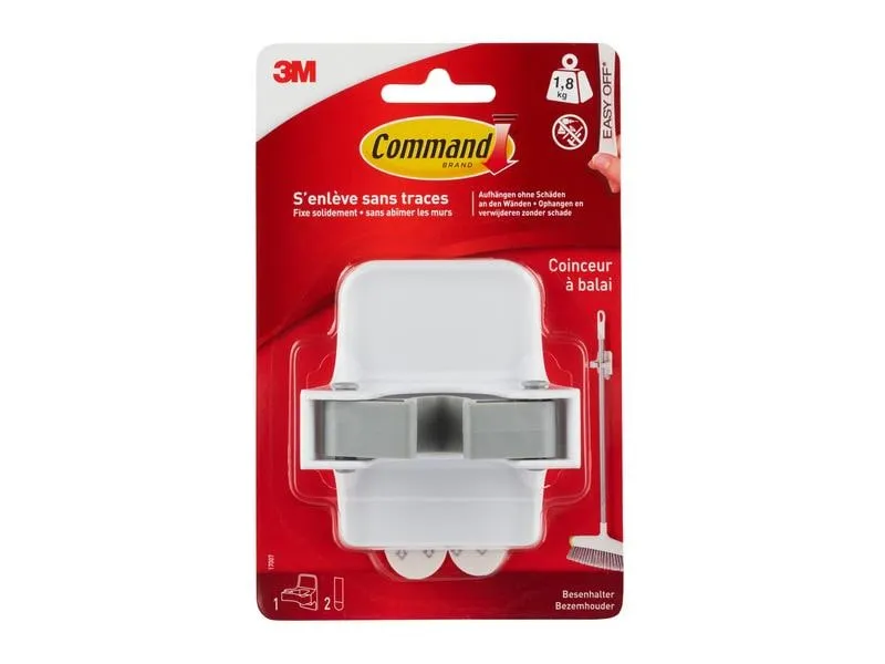 Command Klebehaken Besenhalter 1.8 kg, Weiss