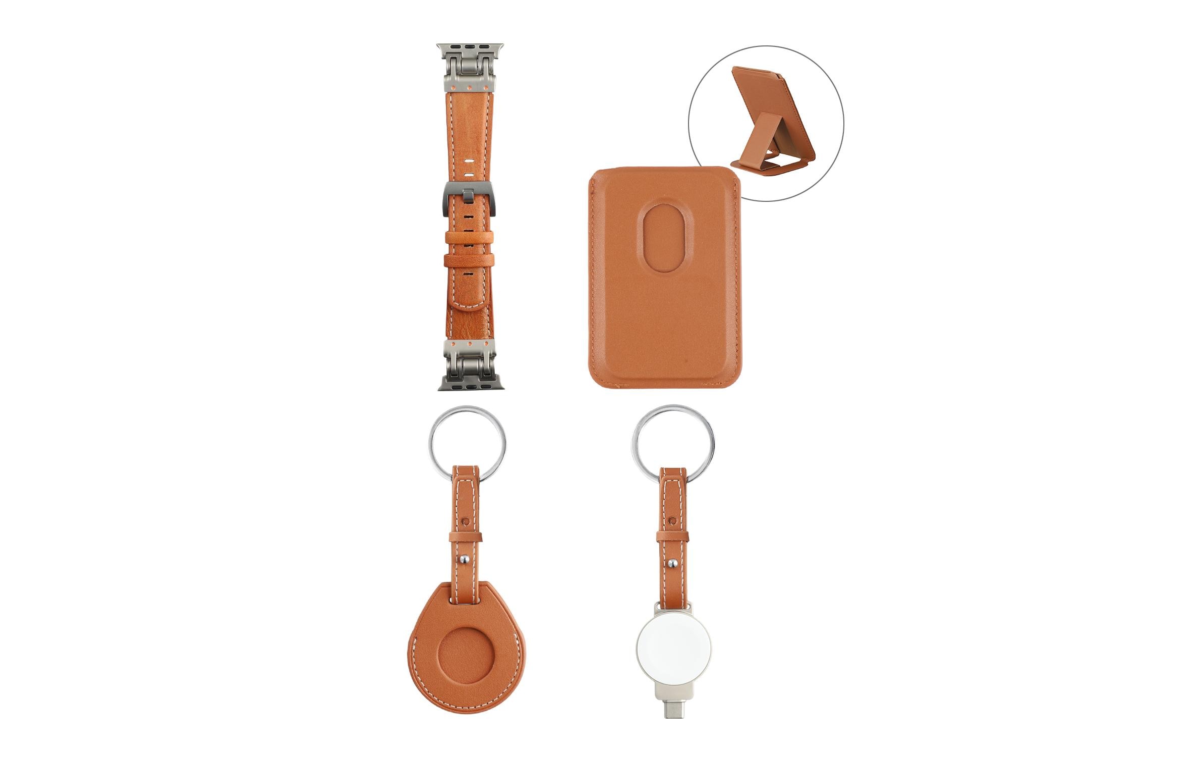 4smarts Style Zubehör-Set 4-teilig Cognac 4smarts Style Zubehör-Set 4-teilig Cognac