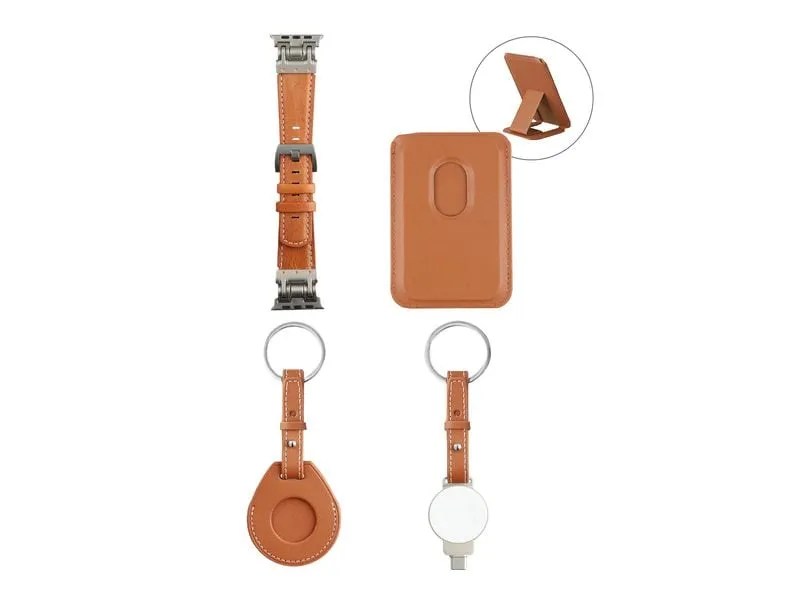 4smarts Style Zubehör-Set 4-teilig Cognac 4smarts Style Zubehör-Set 4-teilig Cognac