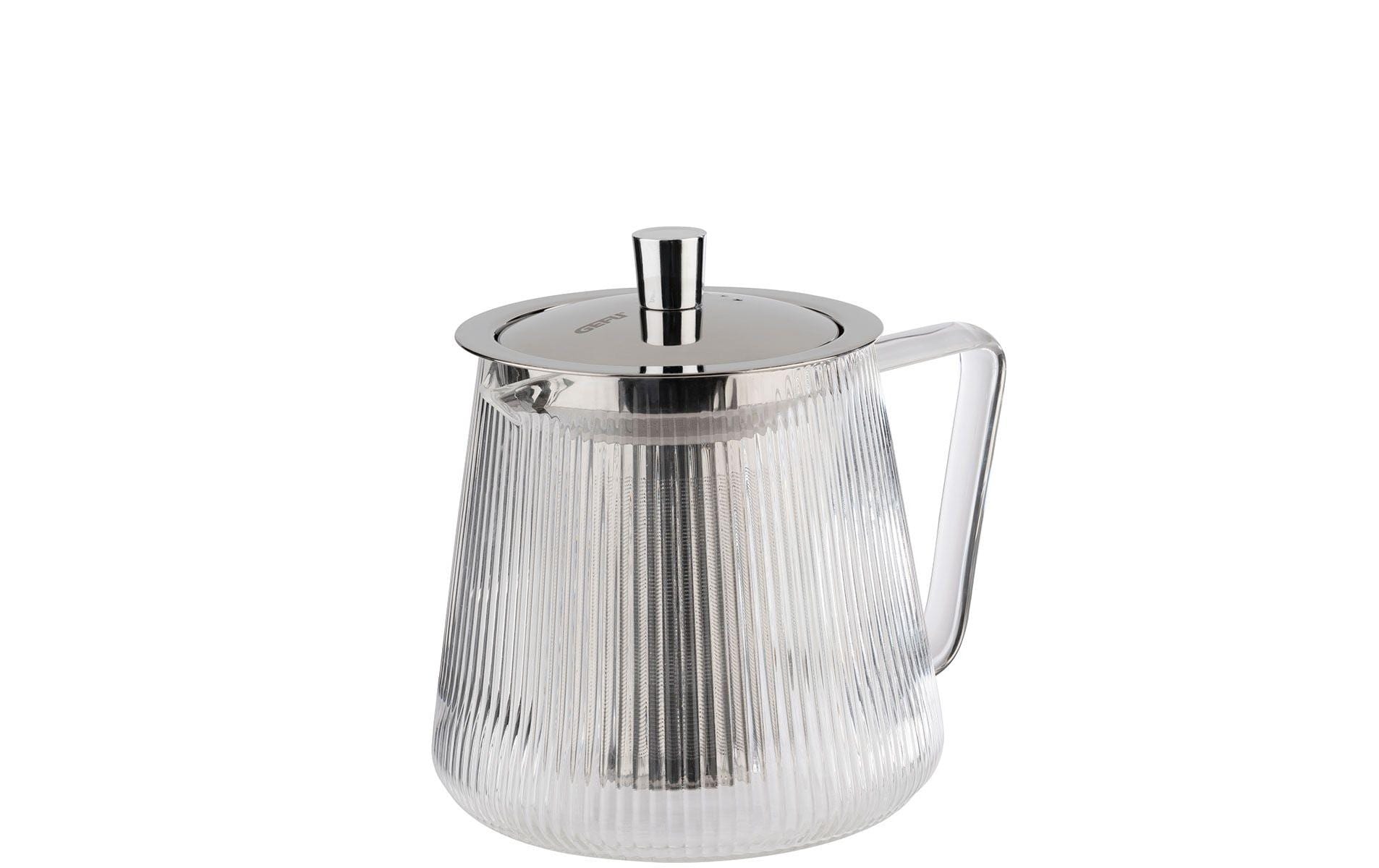 GEFU Teekanne Infusa 0.8 l, Silber/Transparent