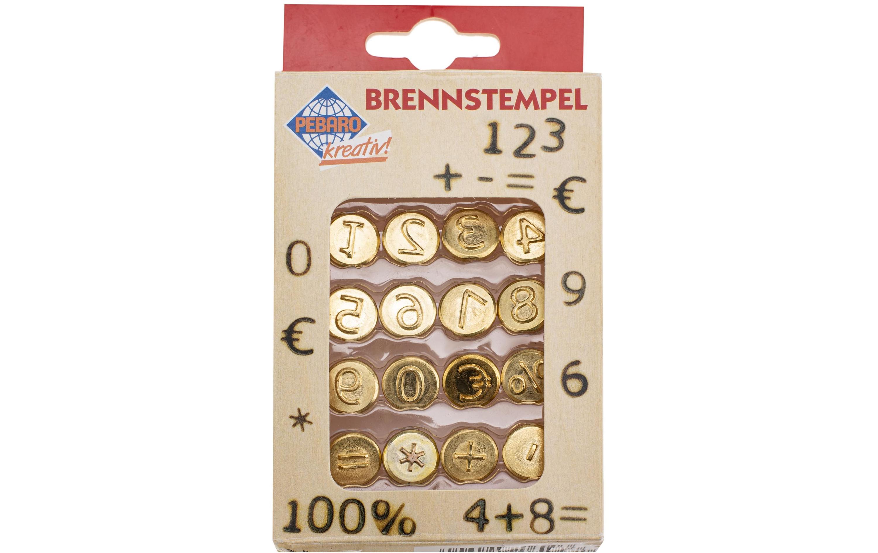 Glorex Brennstempel Zahlen/Zeichen 16-teilig Glorex Brennstempel Zahlen/Zeichen 16-teilig