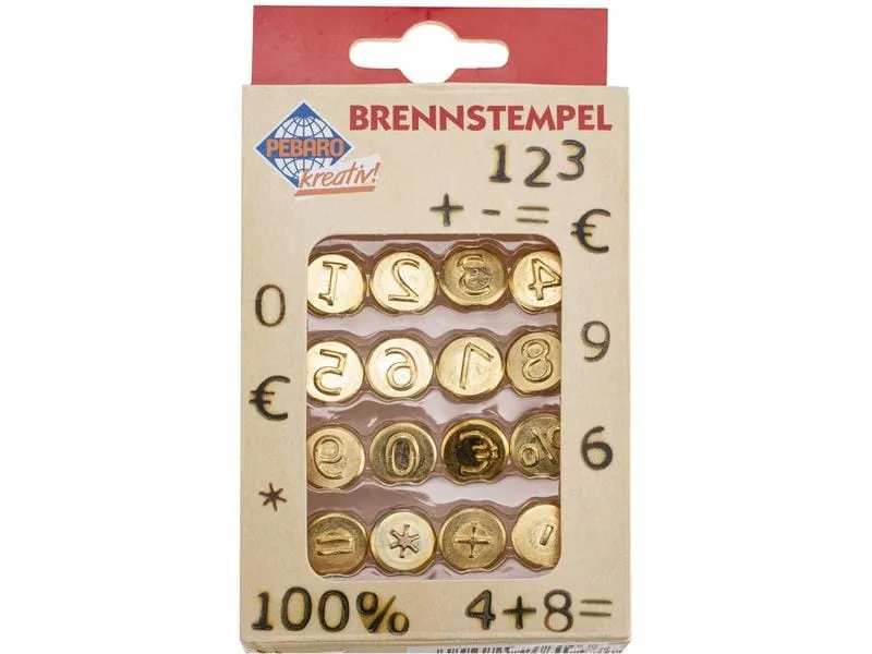 Glorex Brennstempel Zahlen/Zeichen 16-teilig Glorex Brennstempel Zahlen/Zeichen 16-teilig