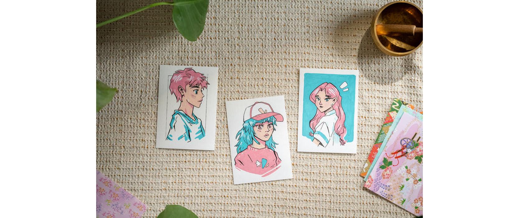 edding Acrylmarker Komplettes Manga Stifte Set Mehrfarbig