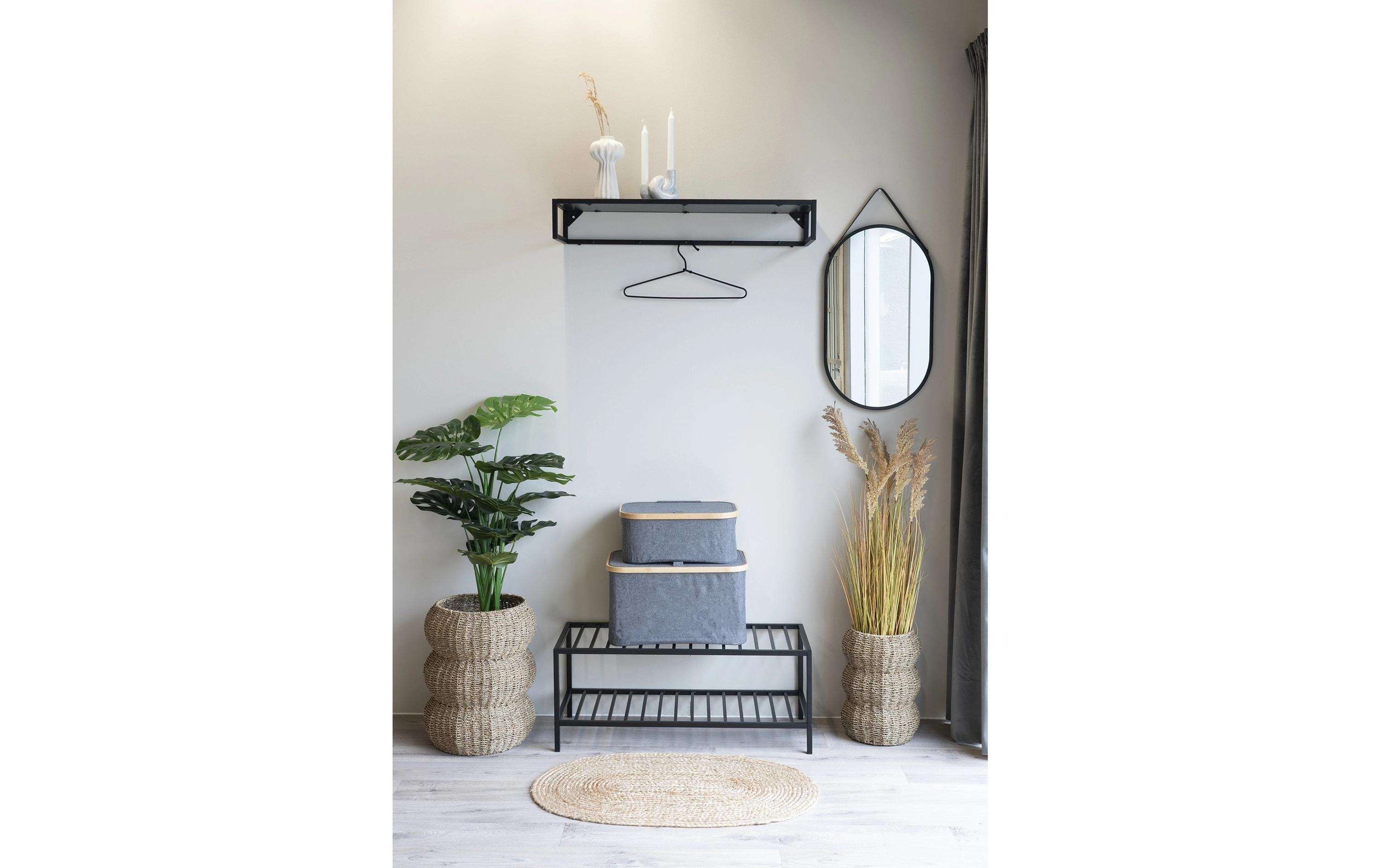 House Nordic Schuhregal Vita 79 x 34 cm, Schwarz