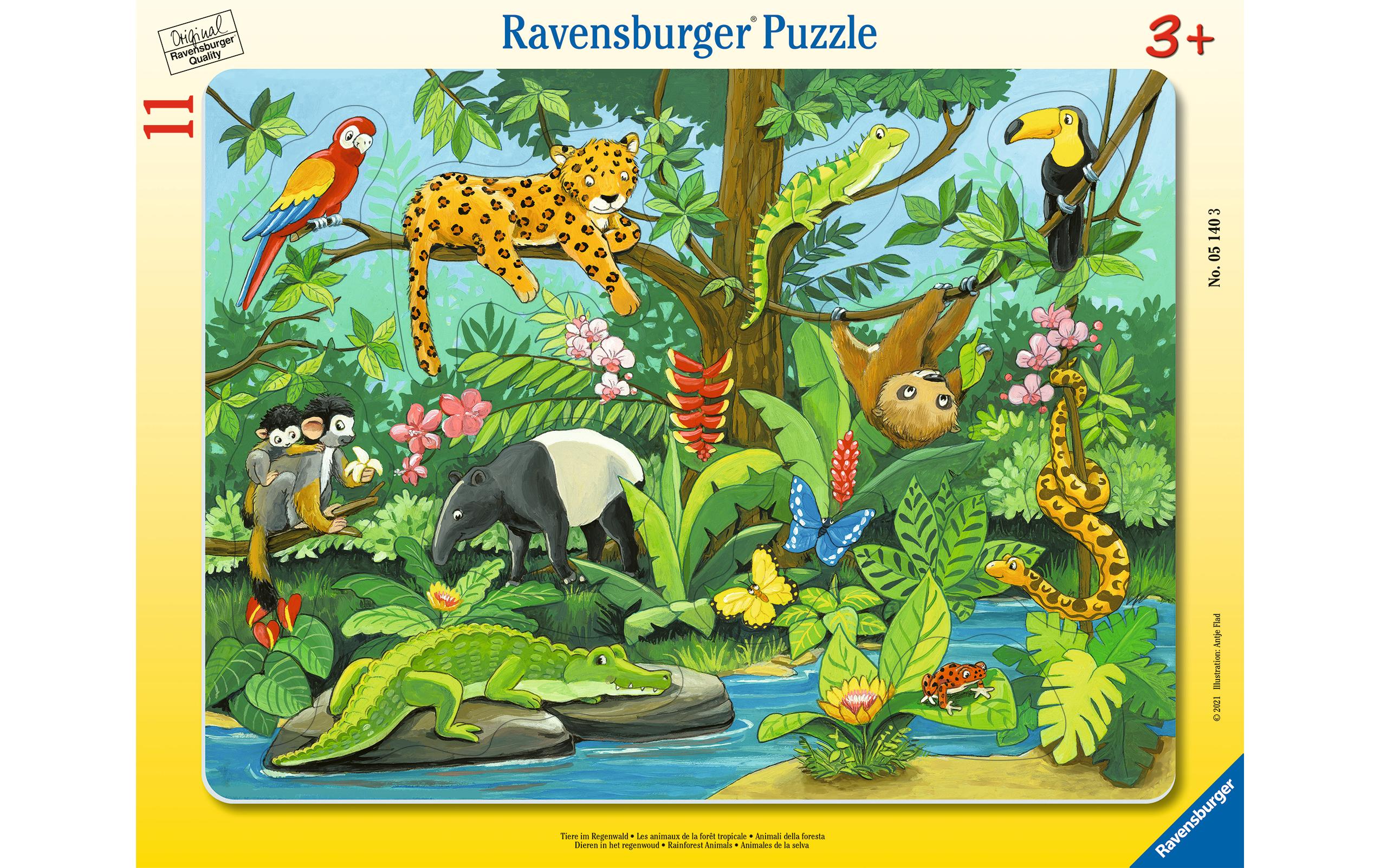 Ravensburger Kleinkinder Puzzle Tiere im Regenwald Ravensburger Kleinkinder Puzzle Tiere im Regenwald