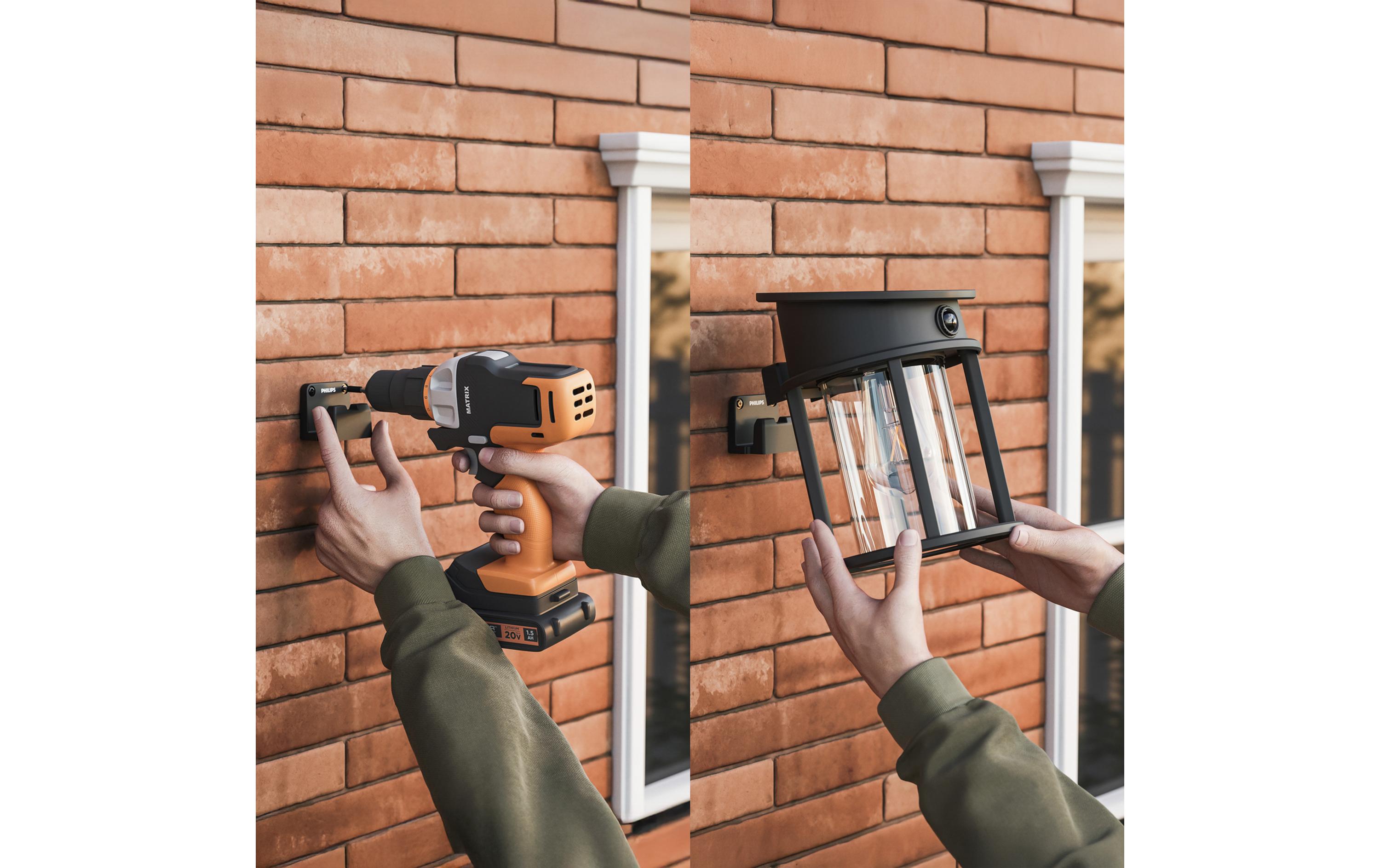 Philips Geri Wand Solar UE RD 2700K anthrazit Philips Geri Wand Solar UE RD 2700K anthrazit