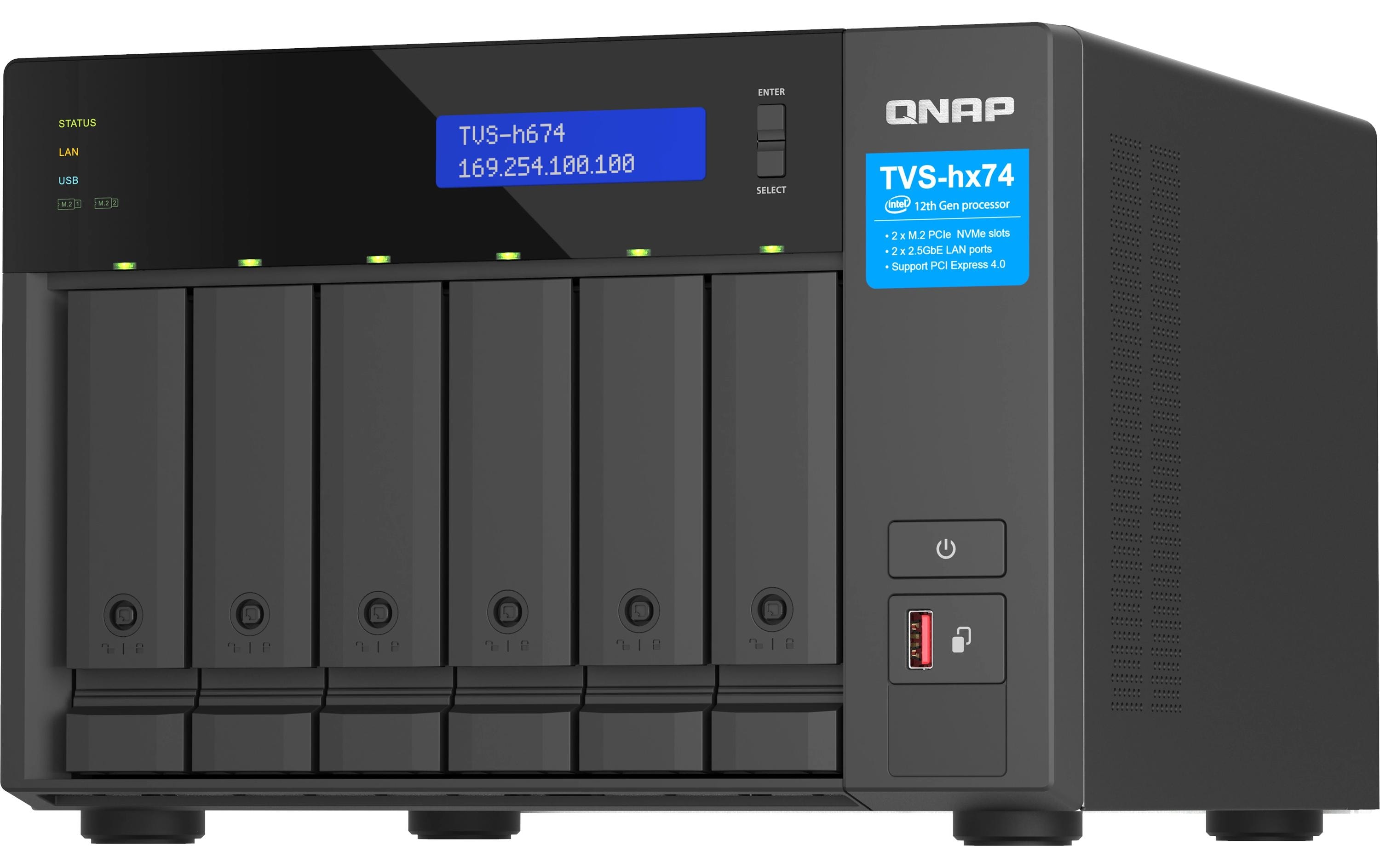 QNAP NAS TVS-h674-i3-16G 6-bay QNAP NAS TVS-h674-i3-16G 6-bay