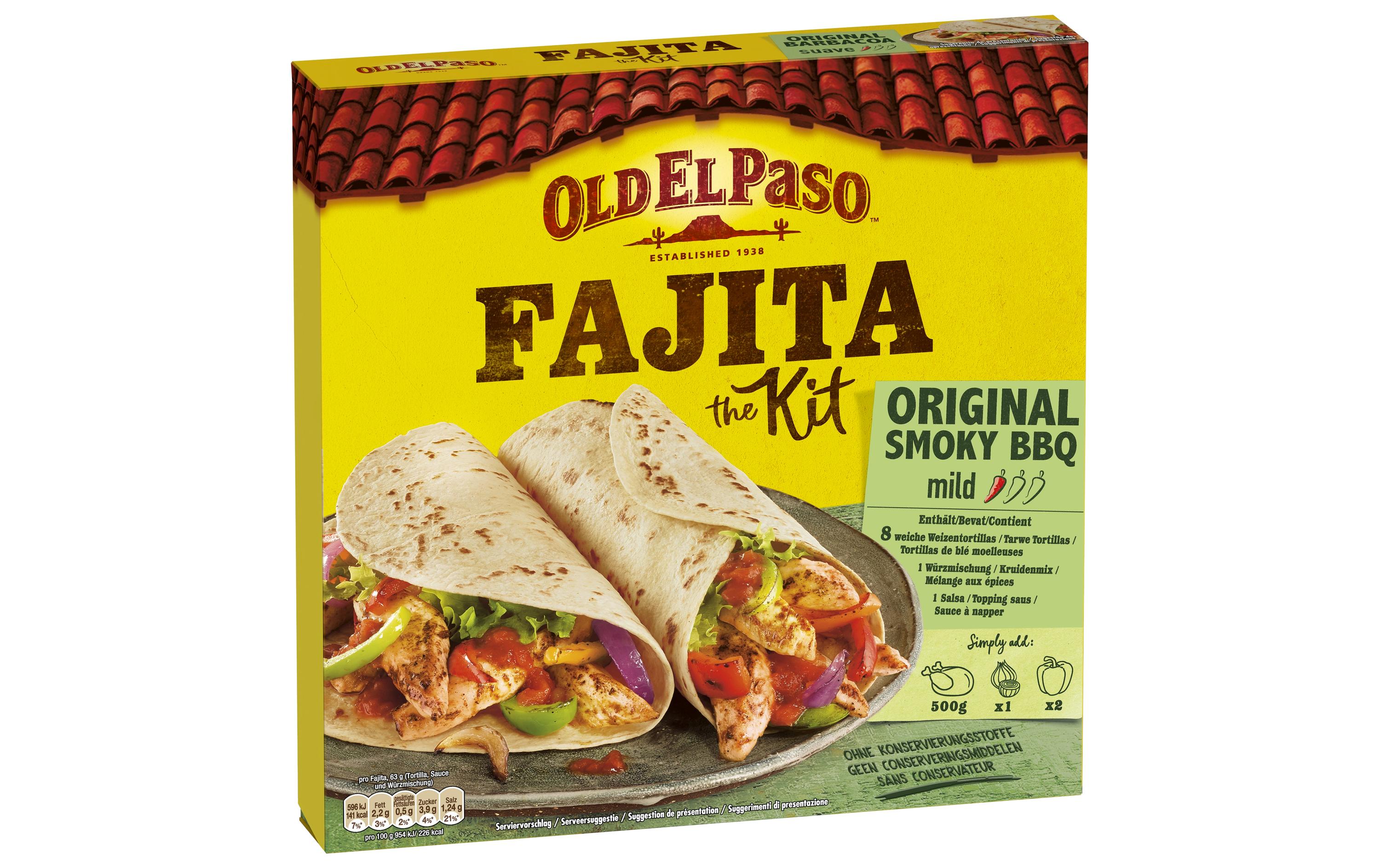 Old El Paso Fajita Kit Original 500 g Old El Paso Fajita Kit Original 500 g