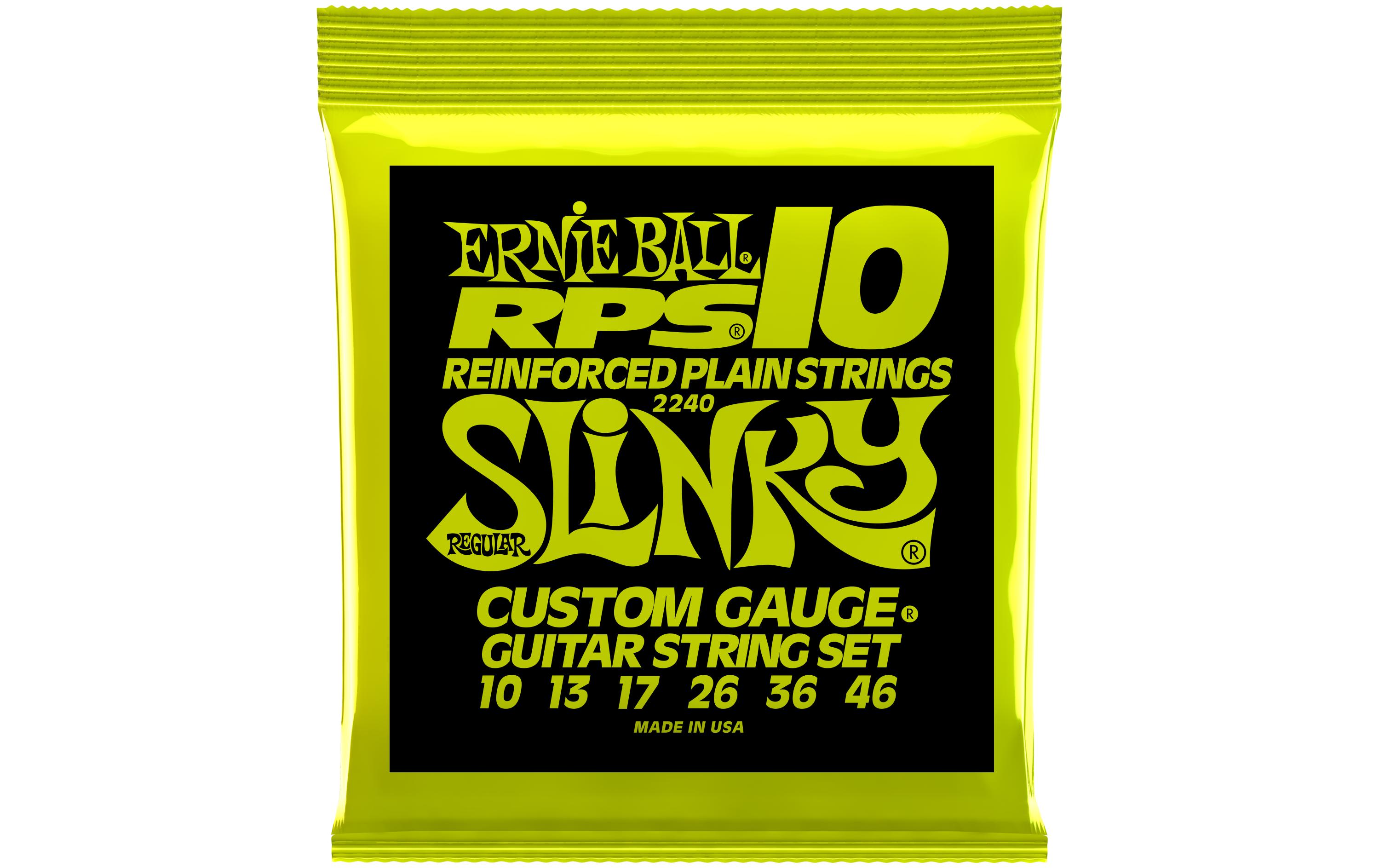 Ernie Ball Gitarrensaiten 2240 Slinky RPS – Regular 10-46