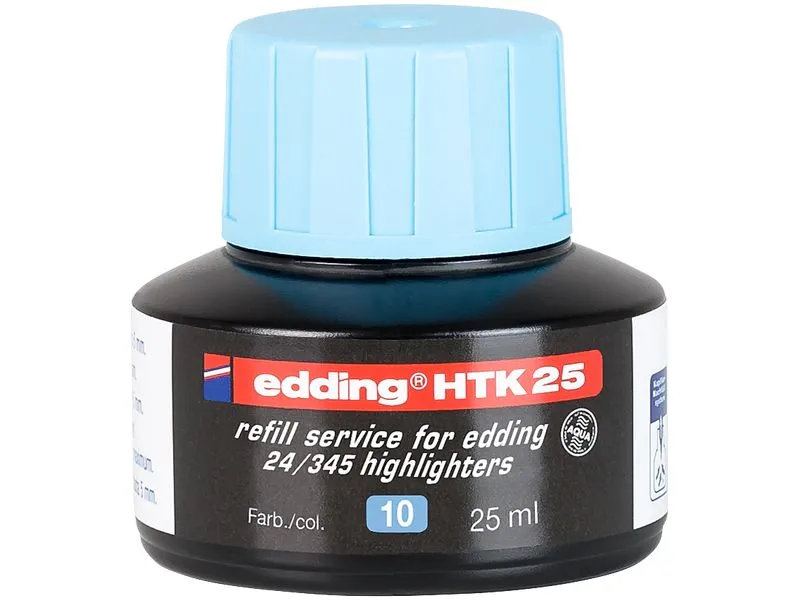 edding Nachfülltinte HTK25 25 ml, Hellblau