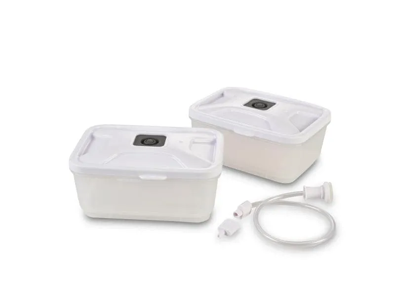 Solis Vakuumier-Behälter Vakuumierset Lunchboxen, 2 Stück