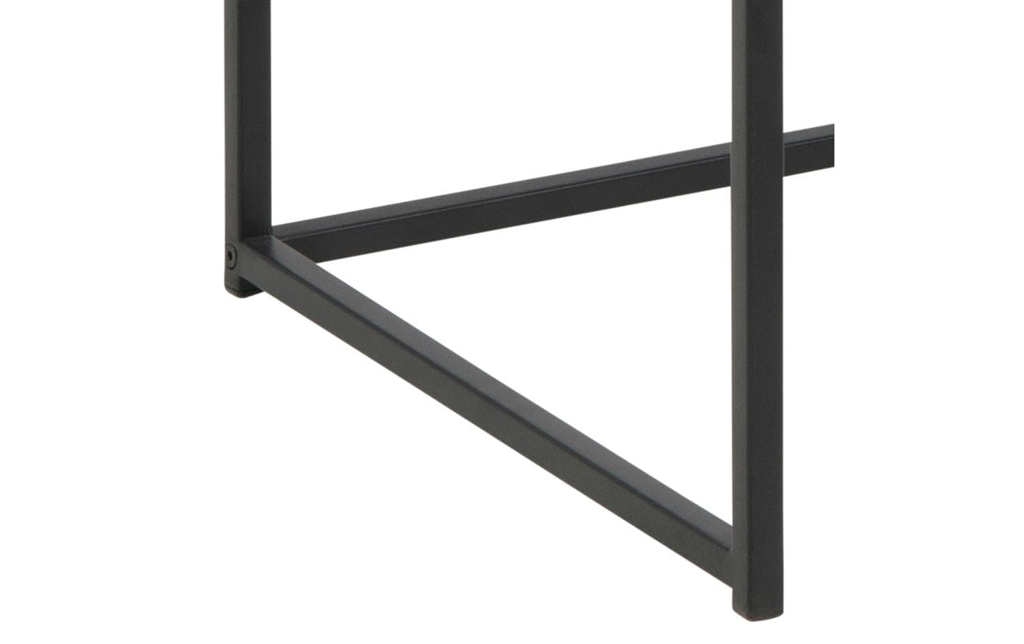 AC Design Tisch Seaford, Schwarz matt / Wildeiche matt