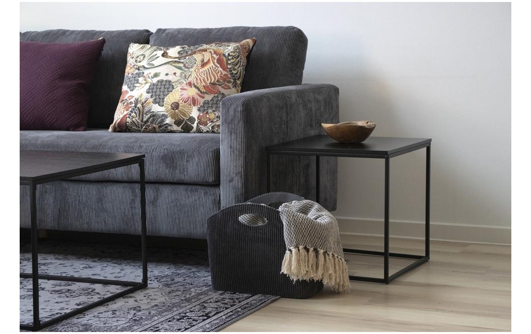 House Nordic Beistelltisch Vita 45 x 45 cm, Schwarz