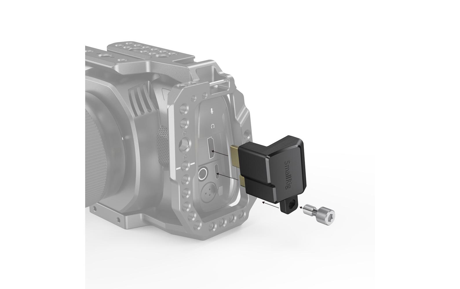 Smallrig Adapter HDMI Type-C Right-Angle für BMPCC 4K Camera Cage