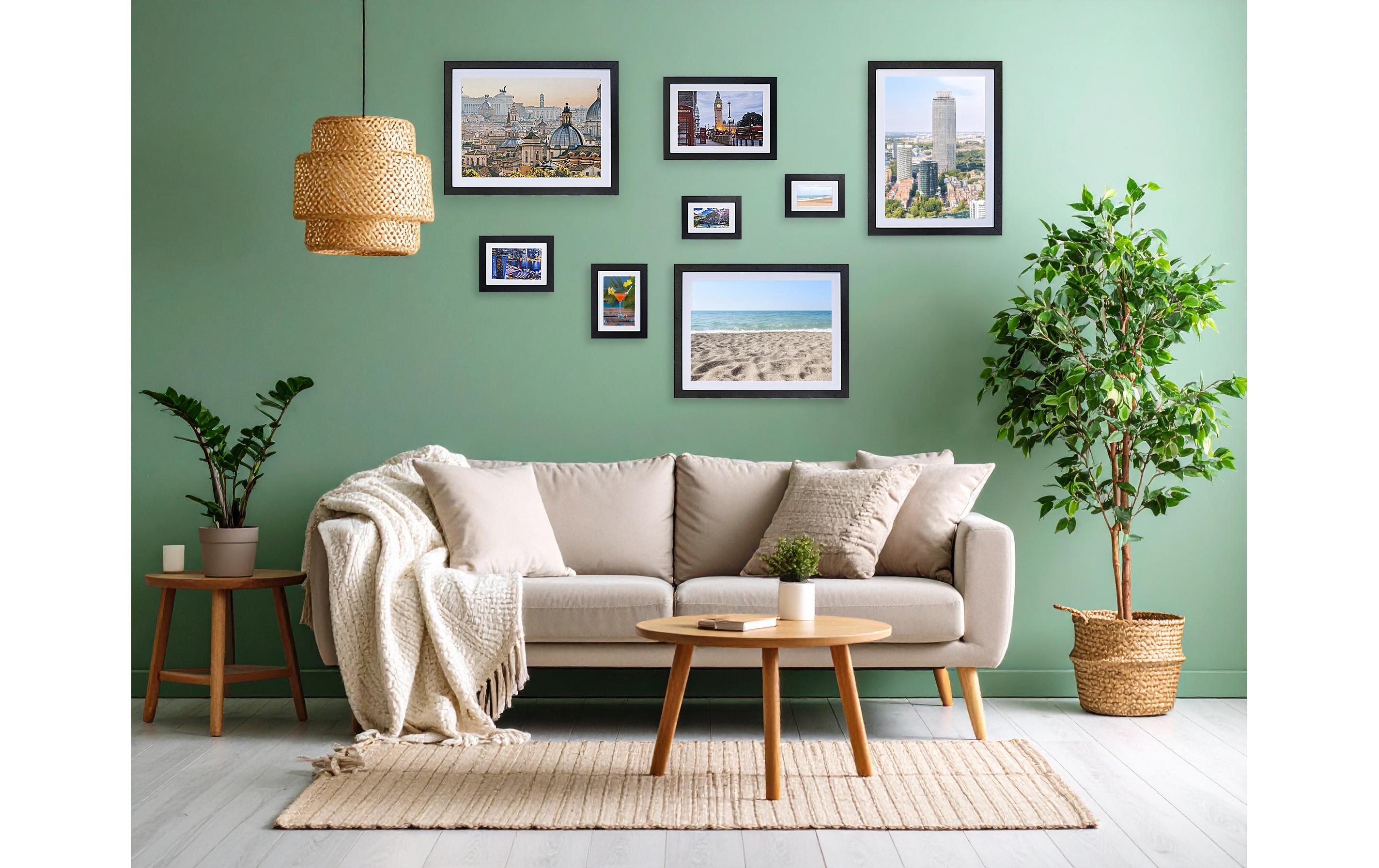 COCON Bilderrahmen 8er-Set, Schwarz