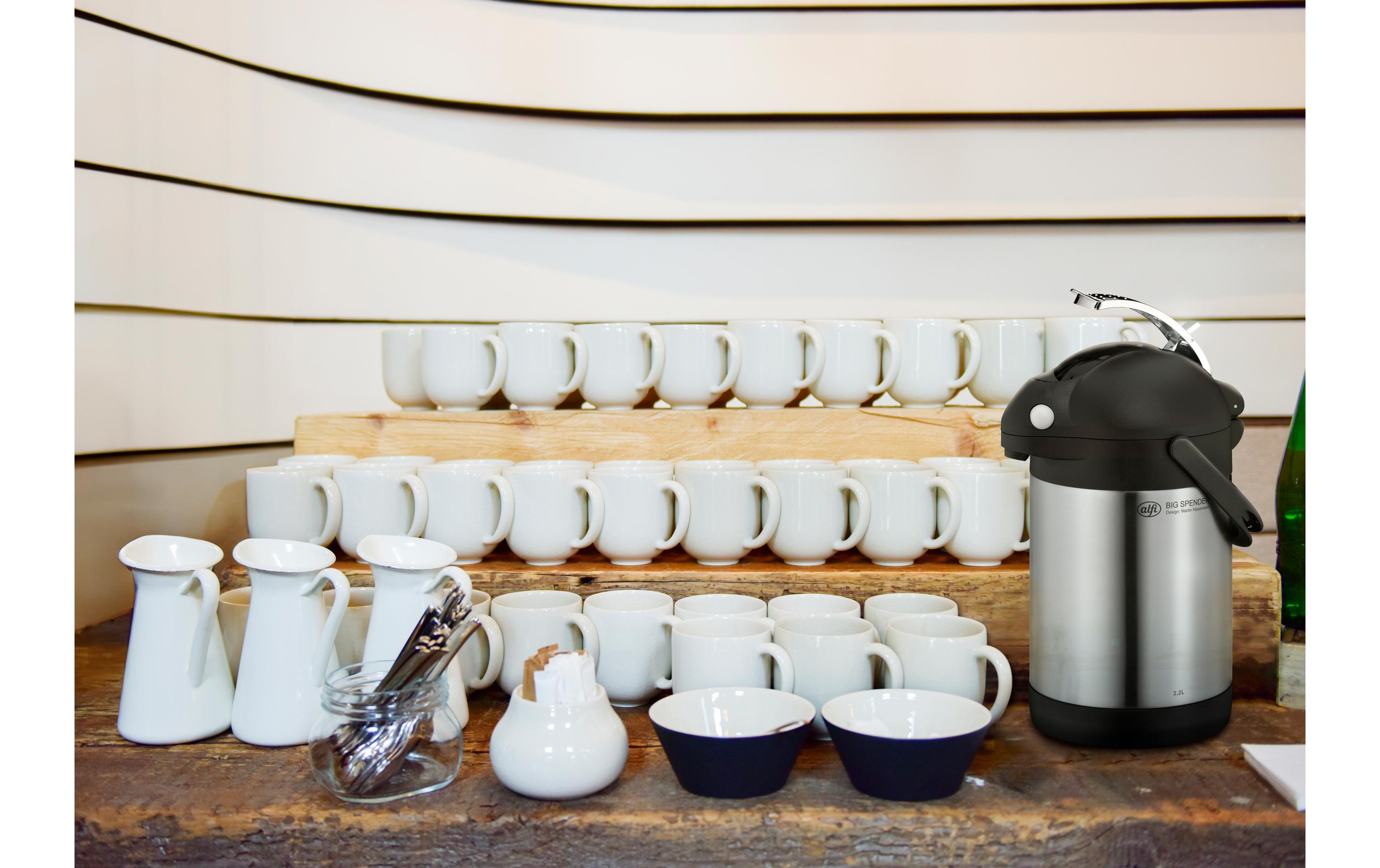 Alfi Thermoskanne Big Spender 2200 ml, Silber