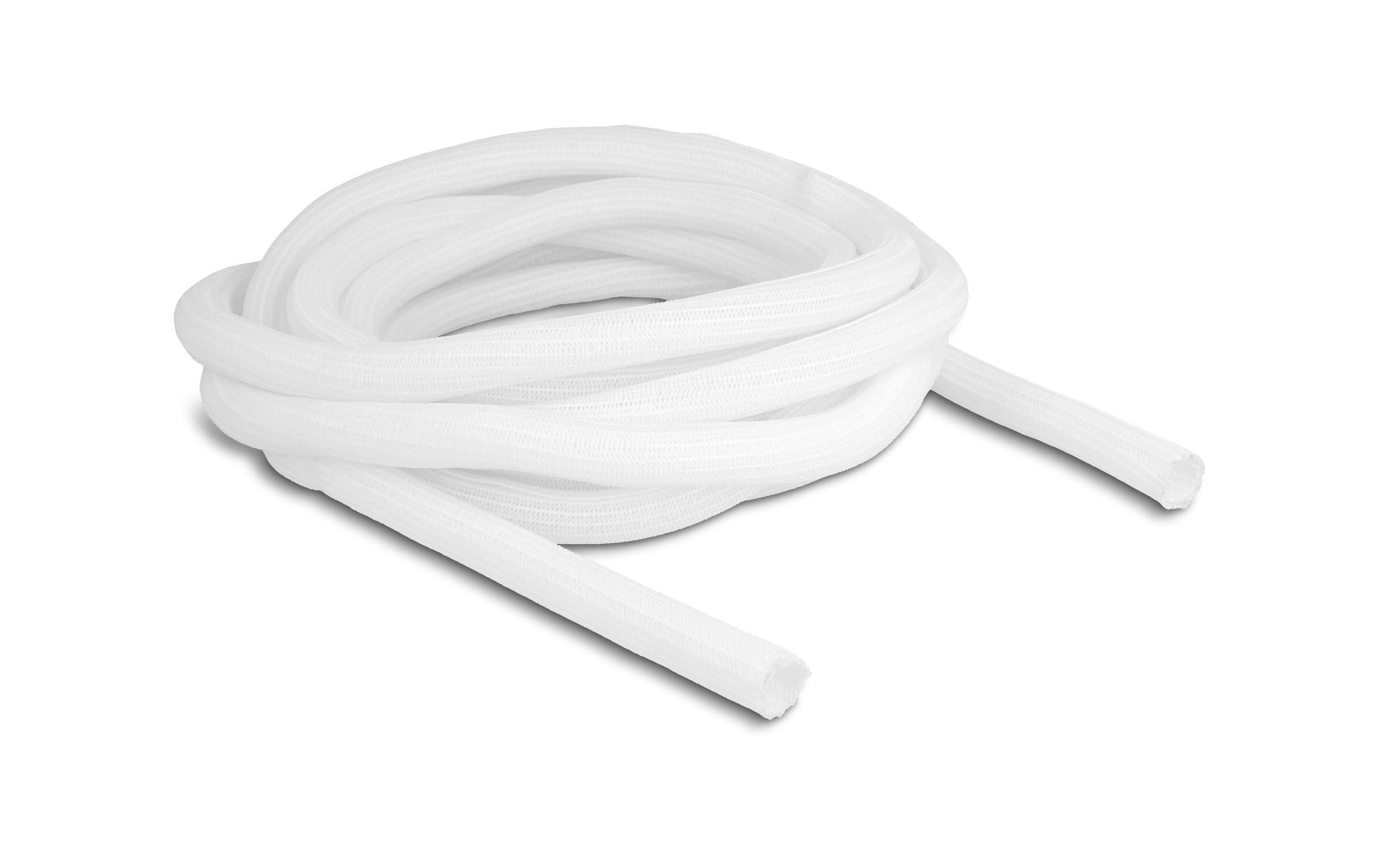 Delock Geflechtschlauch Selbstschliessend 5 m x 16 mm Weiss Delock Geflechtschlauch Selbstschliessend 5 m x 16 mm Weiss