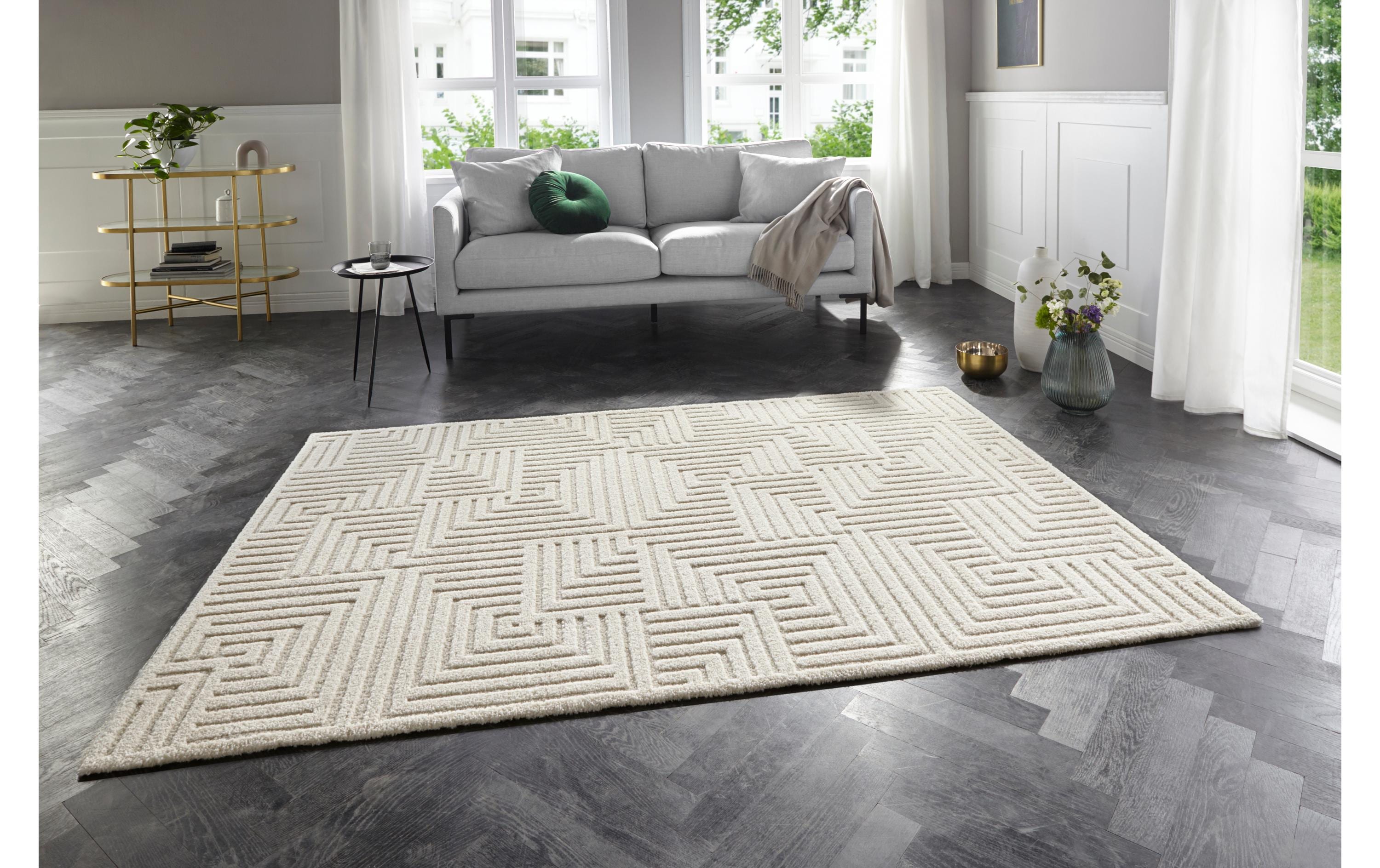 Elle Decoration Teppich Manipu 160 cm x 230 cm, Cream