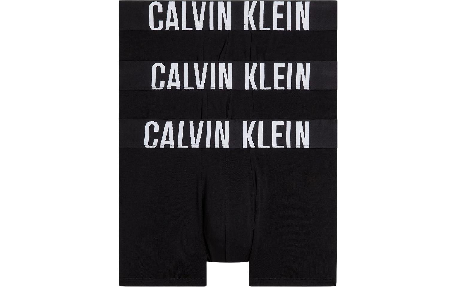 Calvin Klein Wäsche Unterhosen Trunk 3Pk Schwarz, M